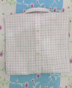 Peter England Casual Mens Slim Fit Checkered Shirt