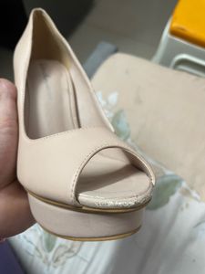 Elegant Nude Platform Heels