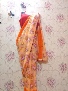 Floral Georgette Saree