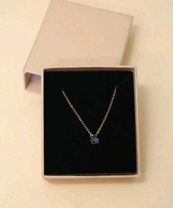 Elegant Blue Gemstone Necklace