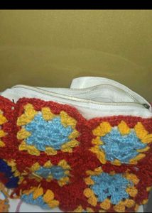 Crochet Granny Square Pouch