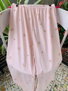 Cute Pink Pajama Pants with Bear Print