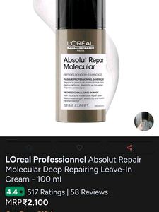 today sale ⬇️L'Oreal Absolut Repair Molecular