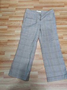 Women's Plaid Wide-Leg Trousers