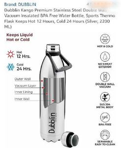 Dubblin Insulated Water Bottle With Handle