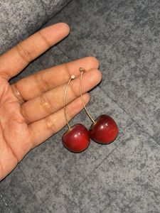 Cute Cherry Drop Earrings