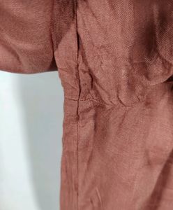 Peach Plain Kurta With Bottom Set (Women's)