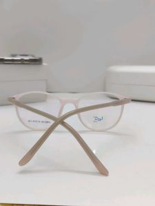 Stylish Round Light Pink Eyeglasses