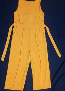Solid Sleeveless Jumpsuit