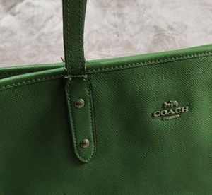 Coach Green Tote Bag