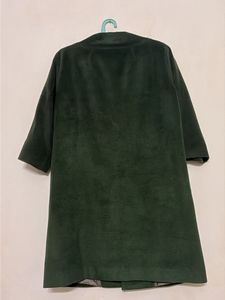 ELLE Soft Wool Stylish Green Coat