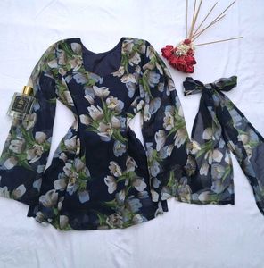 Fairy corset kurti with scarf 🫶🏻