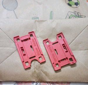 Red ID Card Holder - Pack of 2