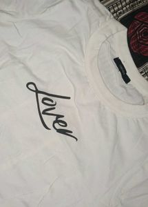 White "Lover" Lace-Up Crop Top