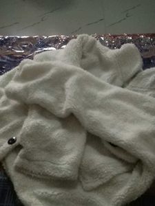 Cozy White Teddy Fleece Jacket