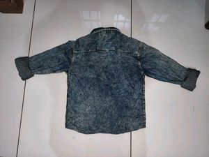 Vintage Acid Wash Denim Shirt