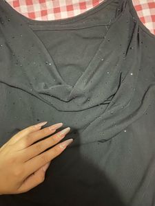 Sparkly Black Camisole Top