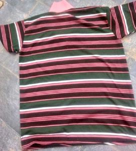 Men's Striped Polo Tshirt
