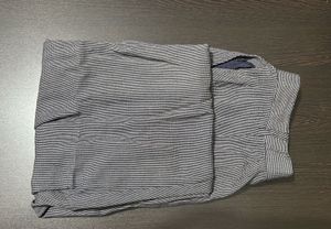 Gray Plaid Patterned Trousers