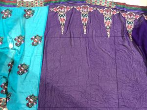 Gotta Patti Embroidered Saree