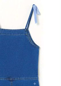 Blue Denim Overalls Jumpsuit