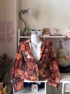 Patterned Denim Jacket