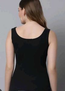 Black Sleeveless Tank Top