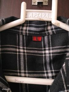 Checked Cropped Shirt