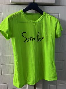 Neon Green "Smile" T-Shirt