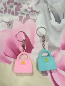 Cute Handbag Keychain Set