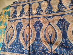 Vibrant Abstract Print Saree