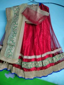 Red &amp; Blue Lehenga Set for Garba ✨