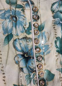 beautiful green colour gown