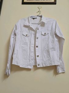 Classic White Denim Jacket