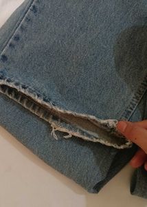 Light Wash High-Waist Straight Fit Jeans