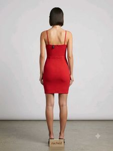 Red Mini Bodycon Dress