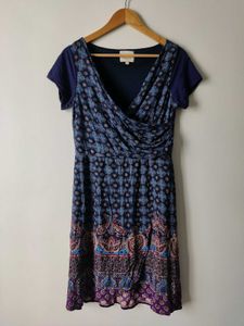 LABEL RITU KUMAR Bohemian Print Wrap Dress
