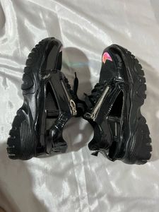 Chunky Black Sneakers