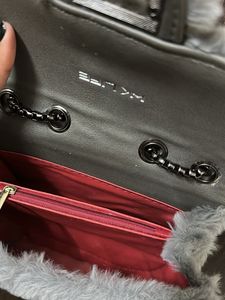 never used Fluffy Grey Shoulder Bag