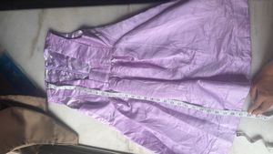 Lilac Satin A-Line Mini Dress