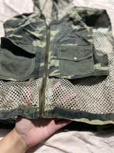 Camo Vest with Hood