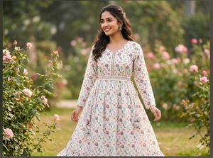 New with tag Chickonkuri Floral Print Midi Dress