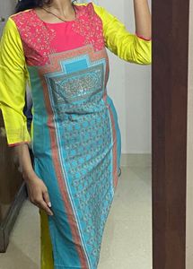 Multicoloured Printed Kurta