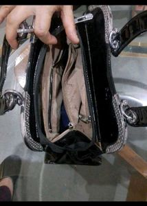 Stylish Black Handbag leather purse