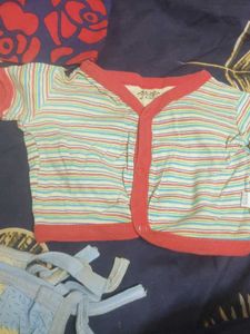 combo Red Baby Onesie with Truck Applique