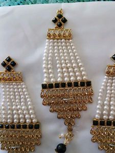 Elegant Pearl &amp; Stone Jewelry Set