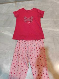 Pink Sleepwear Set night suit sweet touch