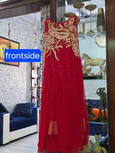 Elegant Red Ethnic Gown