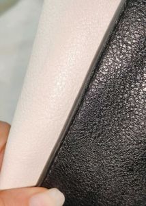Stylish White &amp; Black Handbag