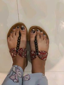 Boho Floral Thong Sandals